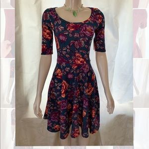 Lularoe Floral Nicole Dress